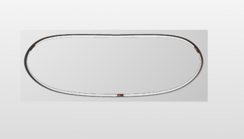 4 x 12 Flat Sided Oval